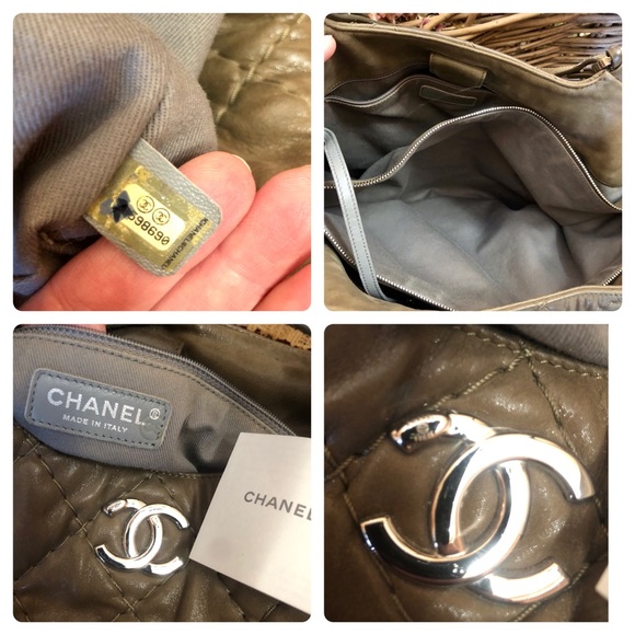 Authentic JUMBO Chanel Iridescent Tote - Picture 10 of 12